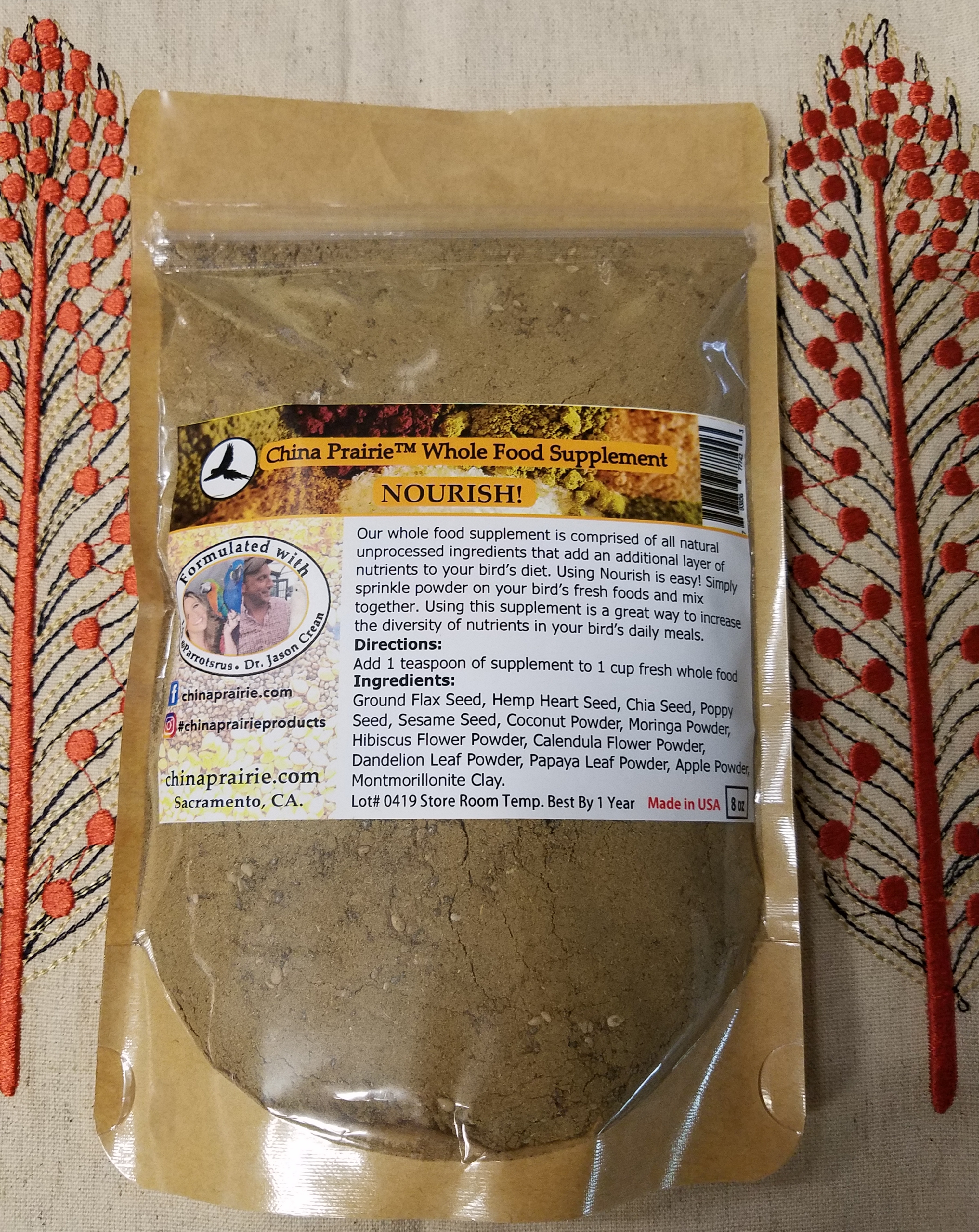 Nourish! Whole Food Supplement 8oz. China Prairie Products